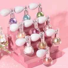 MAEPEO Spray de Pó Iluminador com Glitter, Spray de Pó Iluminador Adequado para Maquiagem Facial e Corporal (Cor)