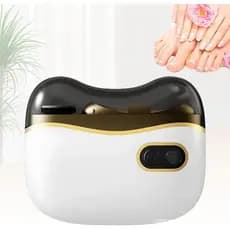 Cortador de unhas fácil de usar, cortador de unhas elétrico 2 em 1 com polidor, duas velocidades, com luz, adequado para