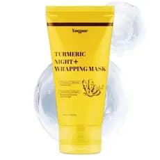 Máscara Noturna de Cúrcuma, Máscara Noturna de Colágeno, Máscara Peel-Off com Vitamina C - Promove a Elasticidade da Pel