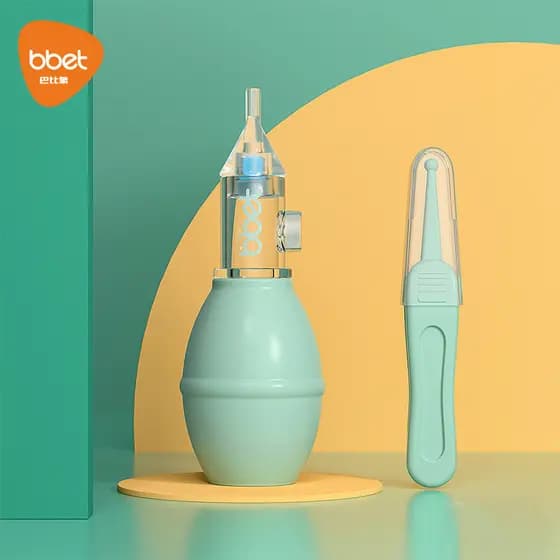 Baohui bebê aspirador nasal bebê Booger limpador congestão nasal sucção nasal ranho Anti-refluxo Design Manual tipo bomb