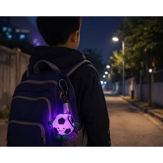Lâmpada Bonito Do Silicone Da Mudança Cor Controle Torneira Luz Noite Futebol , Charme Portátil Saco Para