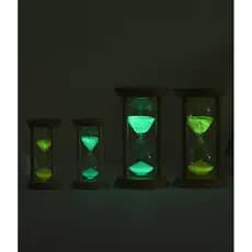 Ampulheta Decorativa Luminosa Com Temporizador , mini De Vidro Para Escovação Infantil