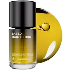 BASEDHairElixir - Sérum Brilho Leve, com proteção térmica, controla o frizz e os fios rebeldes, contém Meadow Foam e Óle