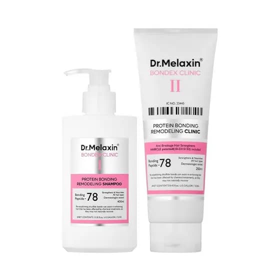 Dr. MelaxinBondex Linha de Cuidado Clínico para Reparação e Remodelagem Capilar 1 unidade + Shampoo 1 unidade | Ligação