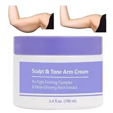 Creme Modelador e Tonificante para Braços, Creme Firmador para Braços, Creme para Tonificar e Levantar a Pele Flácida do