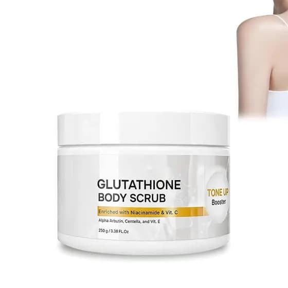Skinflair Esfoliante Corporal com Glutationa e Potenciador de Tonificação com Rosa Mosqueta e Sal Marinho, Esfoliante Hi
