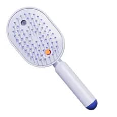Escova para Cabelo Molhado, Pente Elétrico com Nebulização, Ferramenta de Vibração com Luz Vermelha para Cabelos Cachead