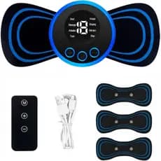 Lunora Ems Knee, Lunora Orthoflow Knee, Massageador de Pescoço EMS Portátil, Mini Massageador USB com 8 Modos e 19 Nívei