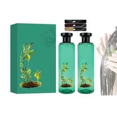 Tintura capilar de óleo essencial à base de plantas de longa duração, fórmula suave, kit de tintura capilar de longa dur