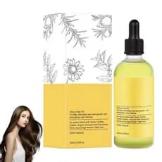 Óleo Capilar Bella Essence, Óleo Capilar para Acelerar o Crescimento do Cabelo com Óleo de Alecrim Orgânico, Óleo de Ríc