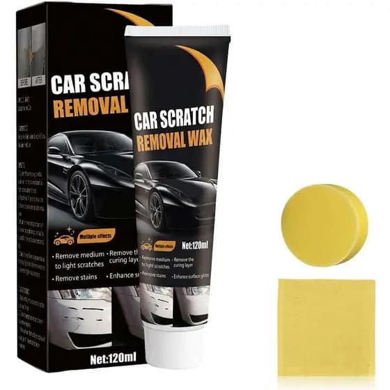 Cera Removedora de Arranhões para Carros, Reparador de Arranhões de Pintura Automotiva 2026 com Esponja de Limpeza, Past