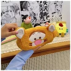 Linda bolsa de pelúcia do Winnie the Pooh e do Tigger, adequada para crianças, pode ser usada como estojo de lápis ou bo