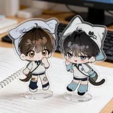 Suporte de Acrílico para Exibir Figuras, Produtos de Anime, Coleção de Chaveiros, Decoração de Mesa, Acessórios HEIS