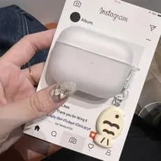 Capa protetora para fone de ouvido AirPods Pro3, equipada com enfeites de desenho animado, adequada para AirPods Bluetoo