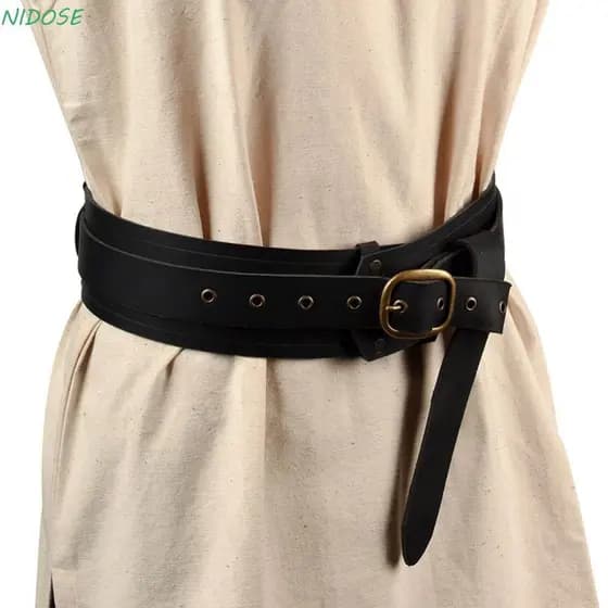 Cinto NIDOSE , Cintura Medieval Vintage De Cavaleiro Viking , Com Fivela De Couro PU , Acessórios Para Fantasia