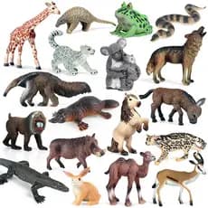 Floresta Animais Selvagens Modelo Miniature Koala Horse Lizard Figuras de Ação Cake Toppers Brinquedo Kids Education Toy