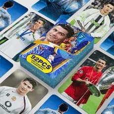 92 peças/caixa Cartões fotográficos do astro do futebol Cristiano Ronaldo, cartões de coleção LOMO BXEA 141W