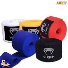 AMBER1 Pulseiras Macias, Envoltórios de Boxe de Algodão Respirável, Envoltórios Pretos Vermelhos Brancos Bandagem de Box