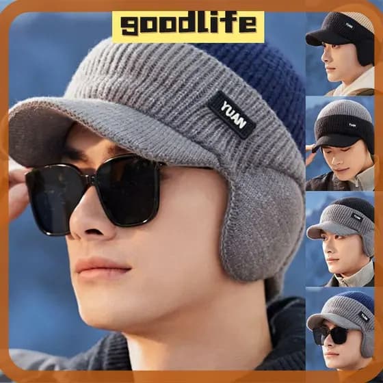 Boné De Beisebol GOODLIVE , Chapéu De Pai Para Manter Aquecido Em Tom Duplo , Chapéus Masculinos De Malha Espessada Da M