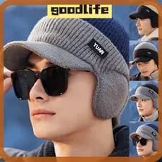 Boné De Beisebol GOODLIVE , Chapéu De Pai Para Manter Aquecido Em Tom Duplo , Chapéus Masculinos De Malha Espessada Da M