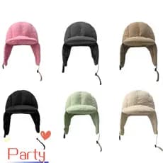 Chapéus Bomber Acolchoados Para Festa , Boné De Ciclismo À Prova De Vento Com Versão Coreana Acolchoada Térmica , Abas D