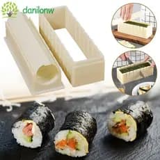 Conjunto de Moldes para Sushi DANILO, 9 Ferramentas Reutilizáveis, Fabricante de Rolos Rápidos Multifuncional YZ5E