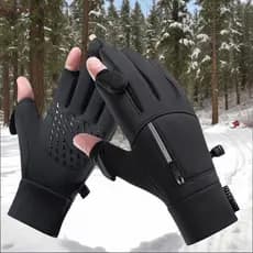 TUTU 1 Par de Luvas de Inverno para Homens e Mulheres - Luvas Térmicas Impermeáveis para Clima Frio, Corrida, Ciclismo c
