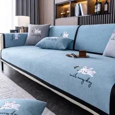 Luz de luxo Chenille sofá almofada quatro estações Universal antiderrapante bordado High-end almofada sofá capa pano enc