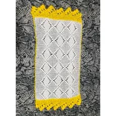 Trilho/Caminho de Mesa em Crochê Artesanal – Feito à Mão