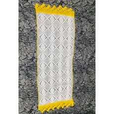 Trilho/Caminho de Mesa em Crochê Artesanal - Feito à Mão