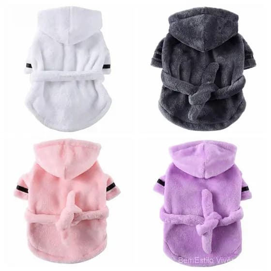 ANTIONE Roupa De Banho De Microfibra Super Pet Fornecimentos Para Cão Pequeno Grande Toalha Roupão/Multicolor