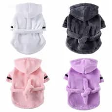 ANTIONE Roupa De Banho De Microfibra Super Pet Fornecimentos Para Cão Pequeno Grande Toalha Roupão/Multicolor