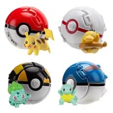 Bola de salto automática Poké com personagem Pokémon Pikachu Anime I4L7