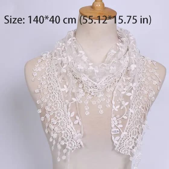 Lenço Triangular De Renda DALTONOW , Faixa De Cabeça De Véu Transparente Com Estampa Floral , Respirável Bordado