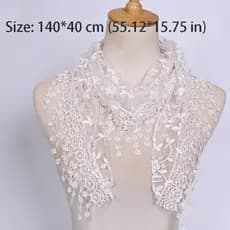 Lenço Triangular De Renda DALTONOW , Faixa De Cabeça De Véu Transparente Com Estampa Floral , Respirável Bordado