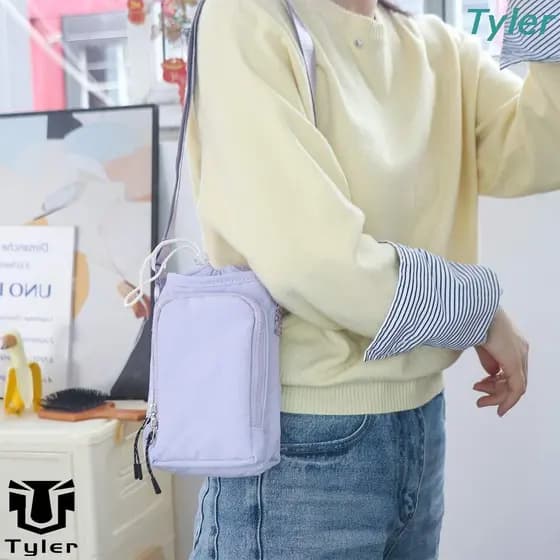 Bolsa Transportadora Para Garrafa De Água TYLER , Alça De Ombro Com Bolso Frontal , Suporte