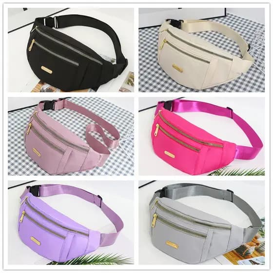 Fanny Packs Waist Para Mulheres , Bolsa De Cintura Impermeável Com Alça Ajustável Corrida Esportiva De Viagem