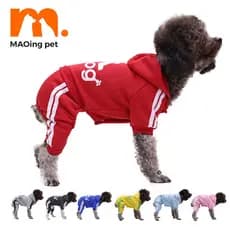 [Muhsinpet] Botão Quente de Outono Inverno Botão Quente de Quatro Patas para Cães de Gato Roupas para Animais de Estimaç