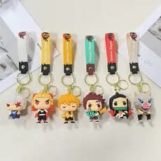 Chaveiro de carro com pingente de mochila Demon Slayer XCG2