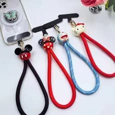 [PYDM] Cartoon Mobile Phone Lanyard Wrist Strap Curto Minnie Mickey Braided Bold Forte e Confiável Caixa de Telefone Móv