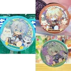 3 Pçs/Set Jogo Mydei Phainon Anaxa Anaxagoras 58mm Anime laser Crachá Broche Pin Cosplay Emblema Aces WQS2