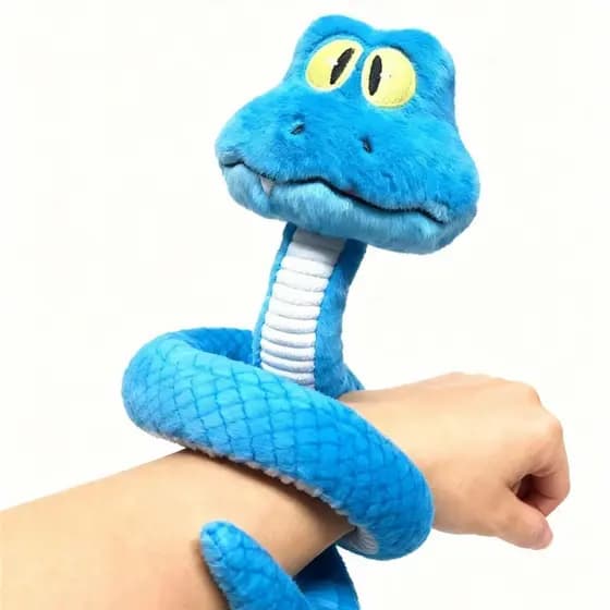 Boneco de Pelúcia Zootopia Cobra Azul, Brinquedo de Pelúcia Apertável, Presente de Natal