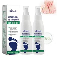 (3 frascos) Desodorante Hidratante para os Pés com Óleo de Tea Tree para Controle de Odor e Cuidado dos Pés Secos, Desin