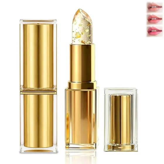 Batom adaptável, batom icônico que muda de cor, óleo labial brilhante de longa duração e hidratante 24 horas (para mulhe