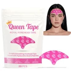 QueenRoyalForeheadTape – Fita Suavizante para Rugas na Testa, Cuidado Noturno com Infusão Anti-Envelhecimento, para Suav