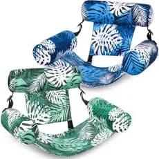 Flutuadores infláveis para piscina SLOOSH, poltrona reclinável flutuante de 2 peças, flutuadores infláveis pesados para
