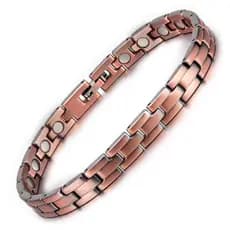 Pulseira Magnética de Cobre Unissex Vintage Cobre Puro Corrente de Saúde Marca Femme OXXJ