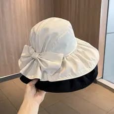 Chapéus De Verão De Algodão Feminino Primavera , Balde De Outono , Pescador , Chapéu De Praia Solar , Proteção Sombreame