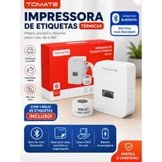 Impressora Térmica Bluetooth Mini Etiquetas Adesiva Portátil RotuladoOrganizadora Etiquetadora Caixas Brinquedos Escolar