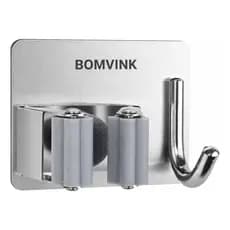 Suporte Adesivo Inox Original para Rodo e Vassoura